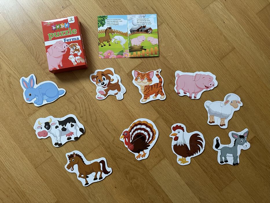 Lot 4 puzzle bebelusi 12 luni +