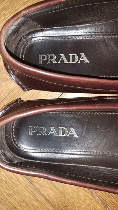Обувки естествена кожа Прада PRADA