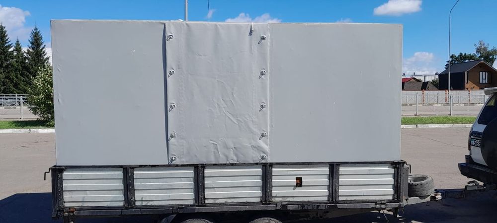 Прицеп-тандем, тралл с жилым модулем