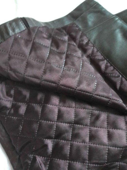 Дамско палто ЕСТЕСТВЕНА кожа и косъм НОВО турско