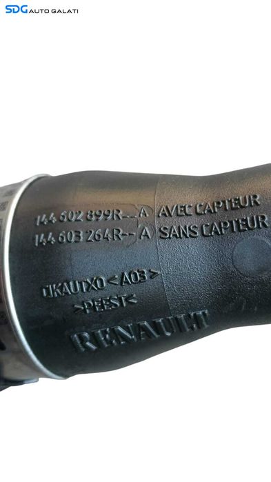 Furtun Conducta Tub Tubulatura Presiune Aer Intercooler Renault Megane 3 1.6 DCI 2008 - 2016 Cod 144602899R 144603264R [M8728]