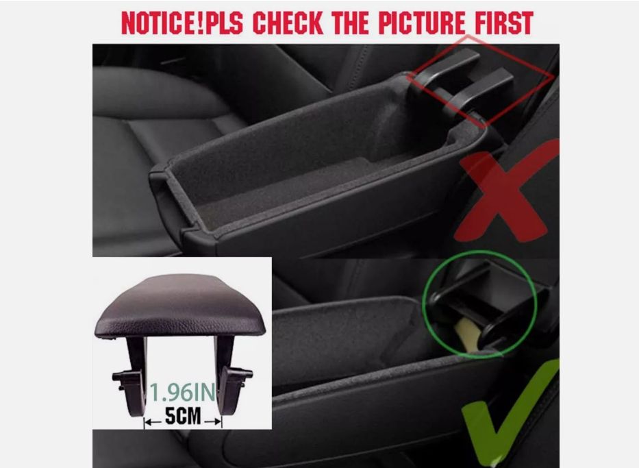 Капак за подлакътник на AUDI A4 B6, A4 B7, A6 C5, черен, кожа,