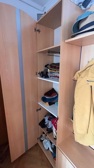 Dulap hol cu oglinda, cuier si pantofar