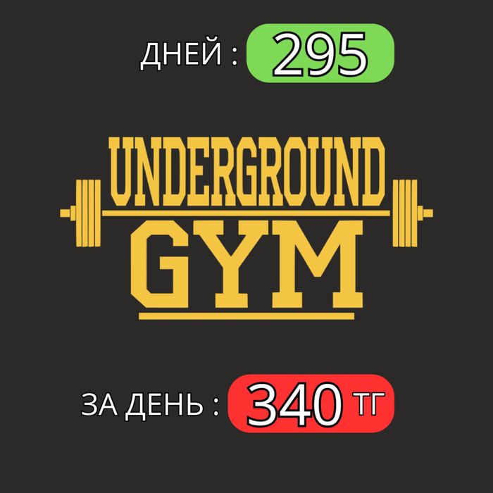 UNDERGROUND GYM абонемент ( 9 месяцев )