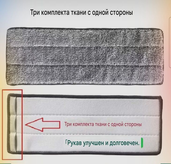 Тряпки на швабру 32*12 см.