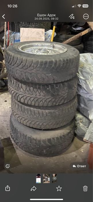 Диск с резиной на бмв