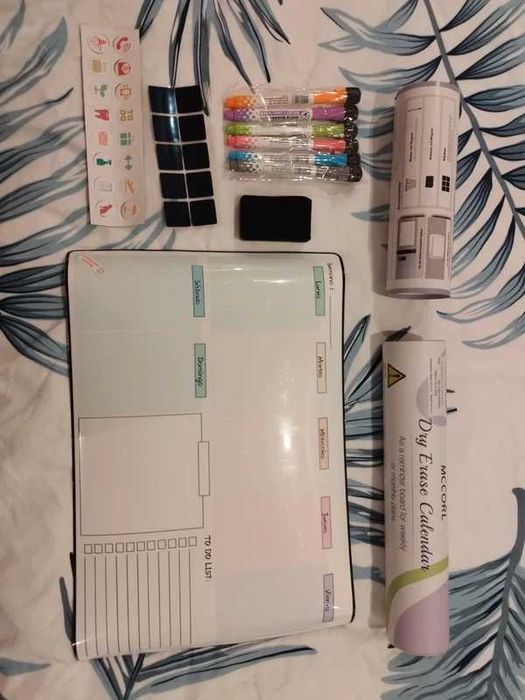 Planificator săptămânal magnetic McCorl, tablă pentru frigider