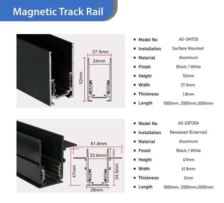 Магнитные трековые светильники умный дом smart home track lights rels