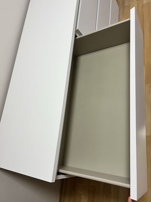 ИКЕА Malm скрин 6 чекмеджета бял