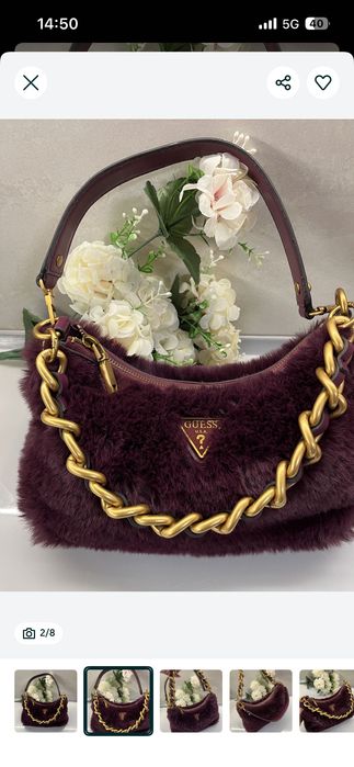 Guess liu jo чанта с косъм