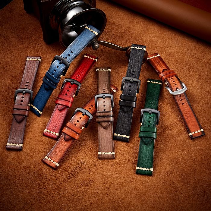 RUMPLE Кожена каишка Huawei Watch/Samsung/Garmin/Xiaomi/Apple/Amazfit