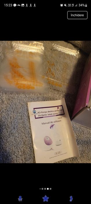 Pompa san electrica Kidscare +10 pungi stocare lapte