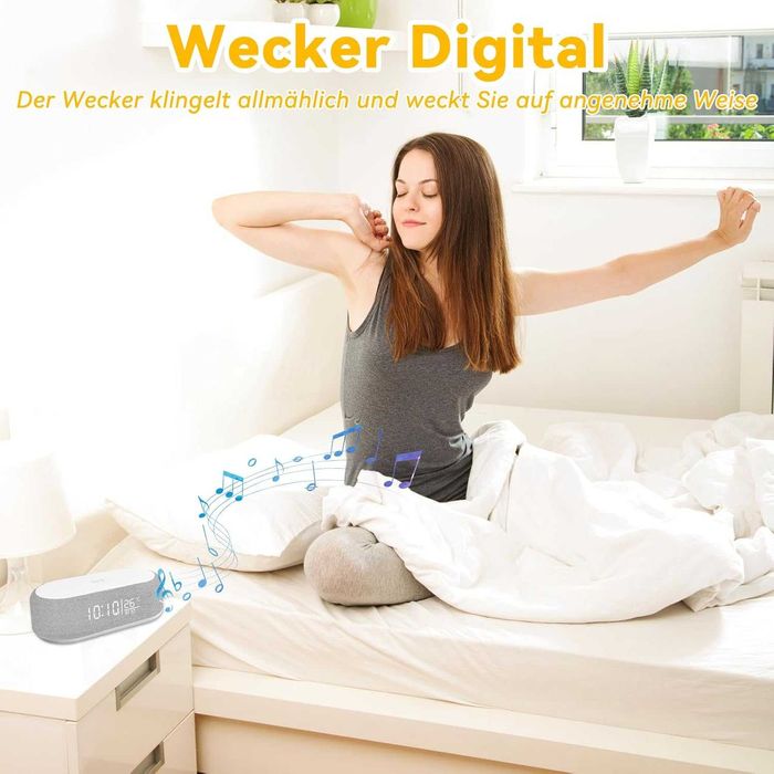 Смарт будилник с Bluetooth колонка и безжично зарядно 15W