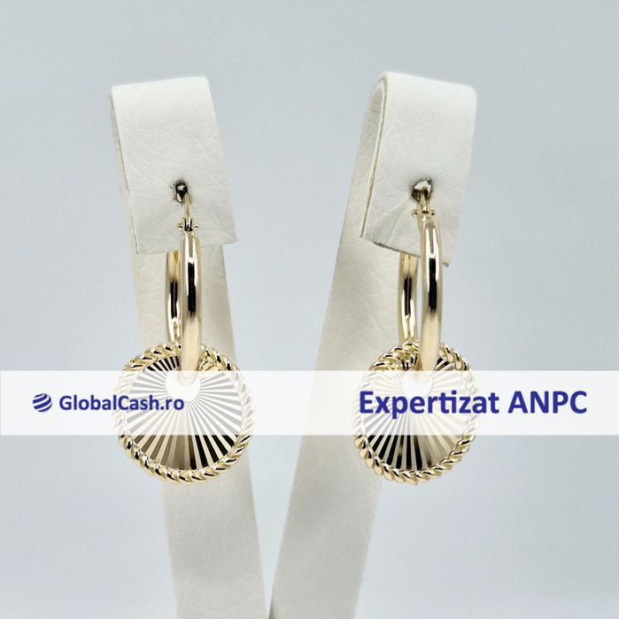 Cercei din aur de 14k, 2.96g | GlobalCash.ro #GR117781