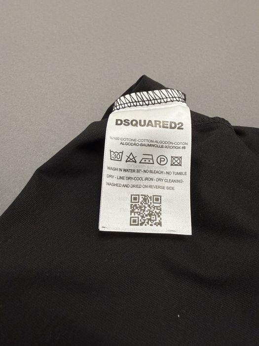 Tricou Dsquared2 - culoare neagră - nou cu etichete.