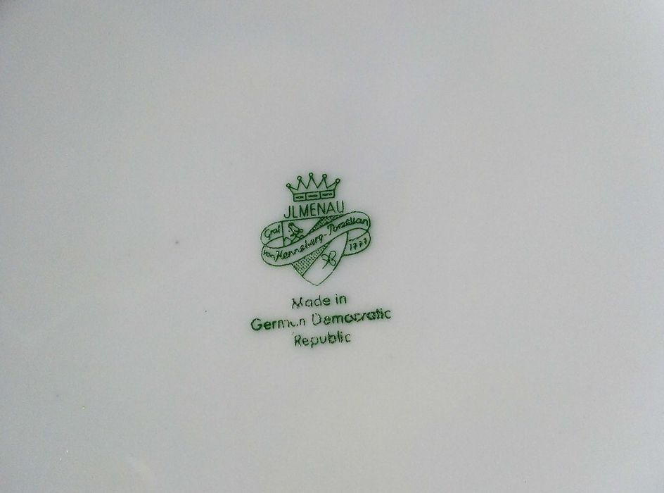 JLMENAU Graf Von Henneberg Porzellan 1777 ПОРЦЕЛАНОВ СУПНИК