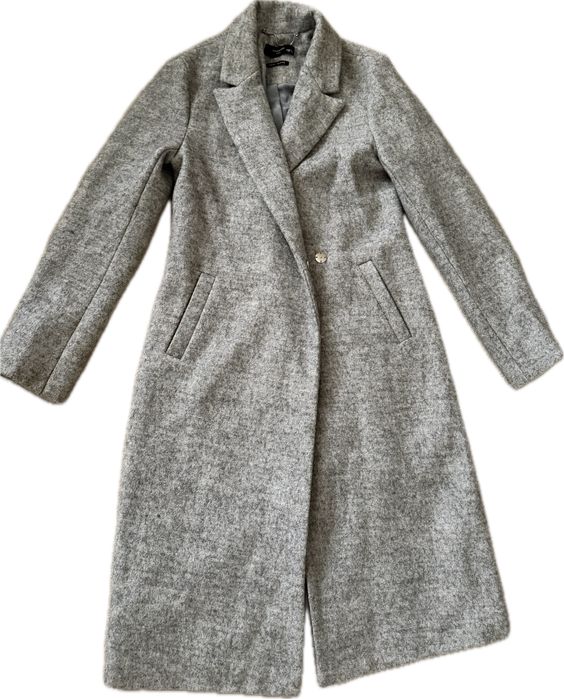 Сиво вълненo палто Reserved