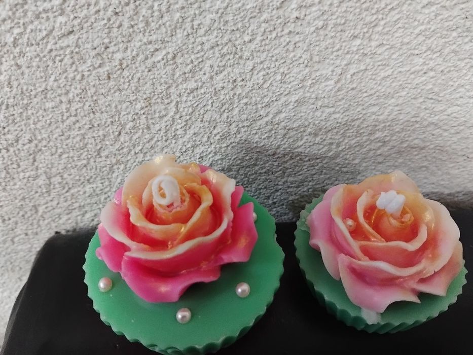 Ръчно изработени декоративни свещи за подарък и украса дом!!