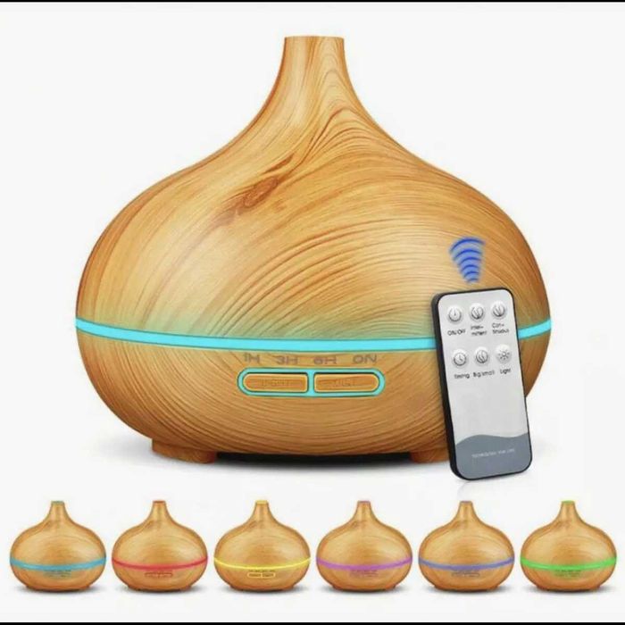 Арома дифузер за етерични масла с дистанционно управление, 550 мл.