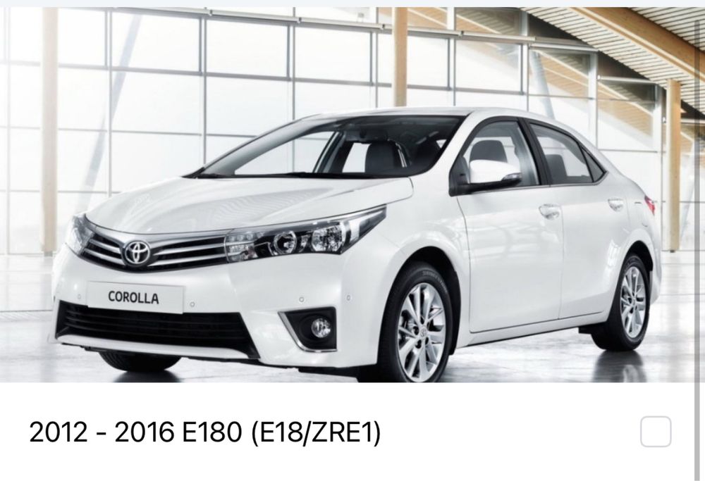 Противотуманныне фары тойота королла Е180