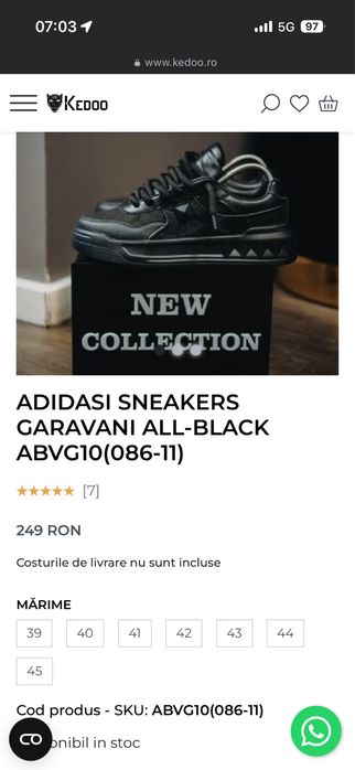 Adidași casual , culoare negru