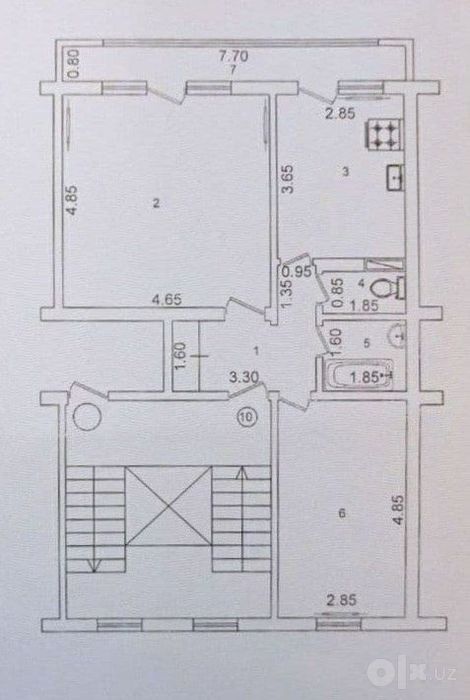 Центр, 2/5/9. 64м2 отдельный вход срочно, Айбек, Ойбек метро