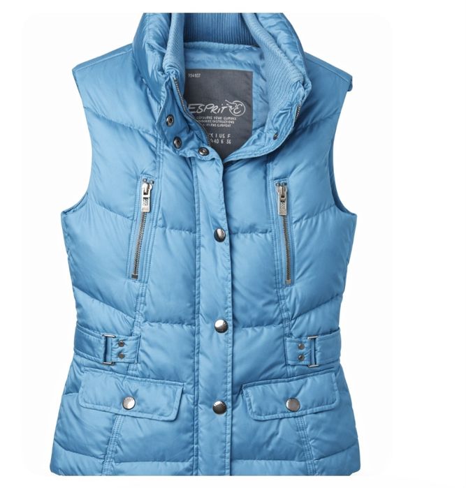 Син пухен елек Espit