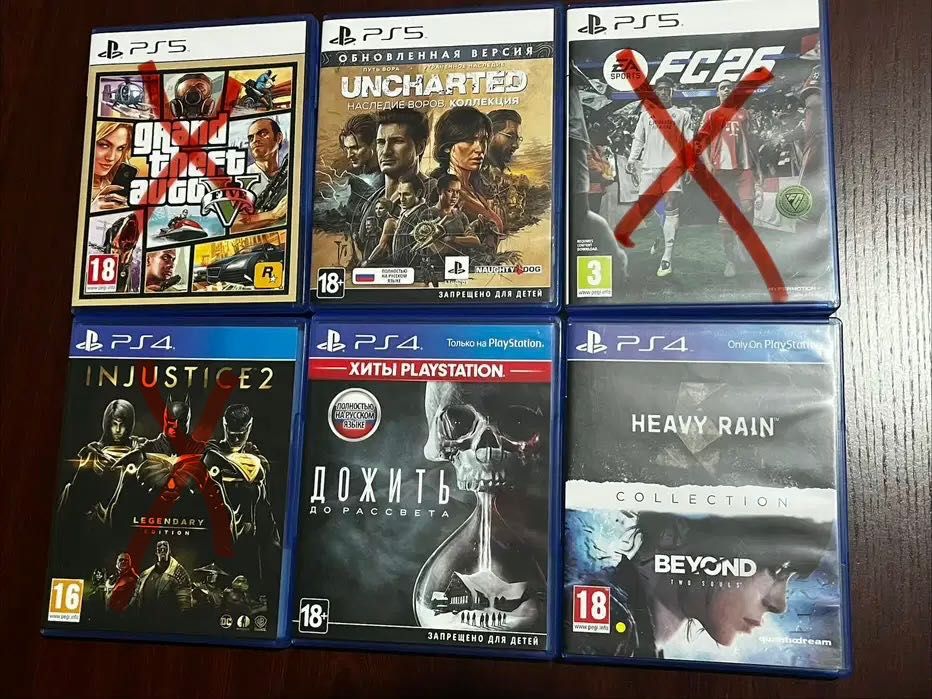 Игровые диски на пс5