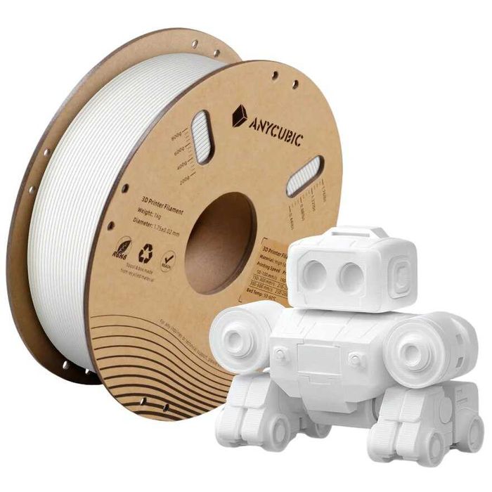 Filament 3d Anycubic si Gst   PLA  negru si alb   noi  sigilate