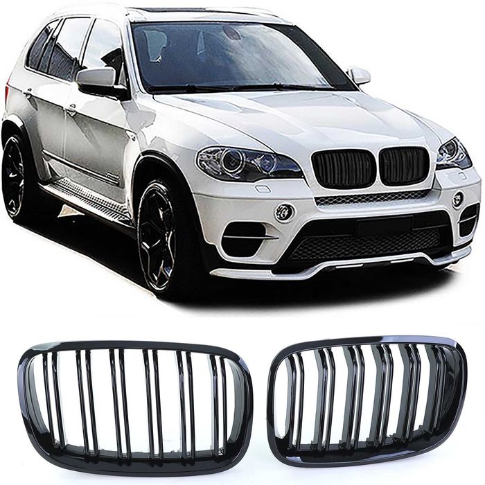 Бъбреци БМВ Х5 Х6 Двойни М черни Гланц BMW X5 X6 E70 E71 Е70 Е71