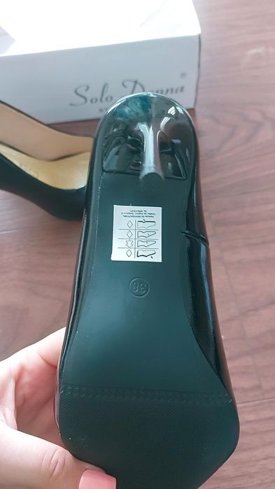 Pantofi stiletto negri, mărimea 38