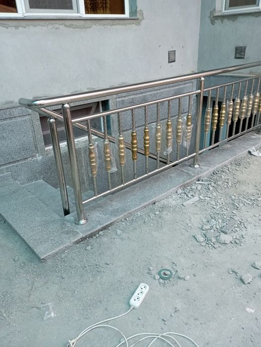 Изготовление из нержавеющей материалов перила  козероги навеси