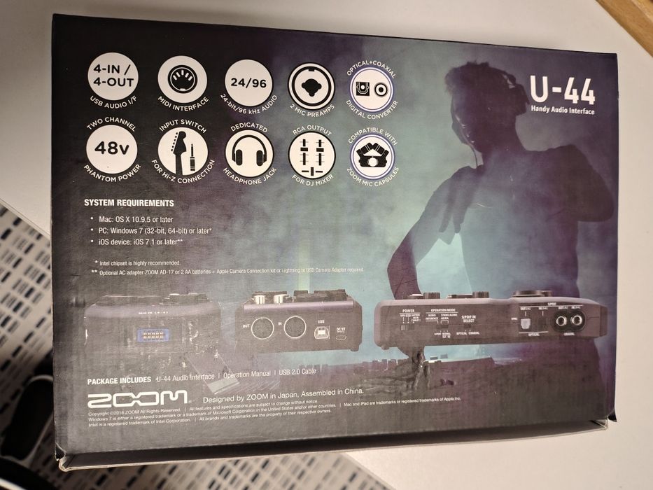 Zoom u-44 звукова карта