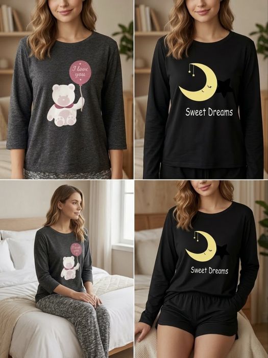 Set pijamale dama comode si dragute marimea L XL