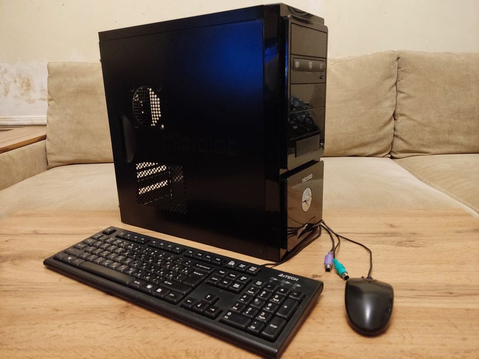 Корпус, клавиатура, мышь, DVDRW Б/У