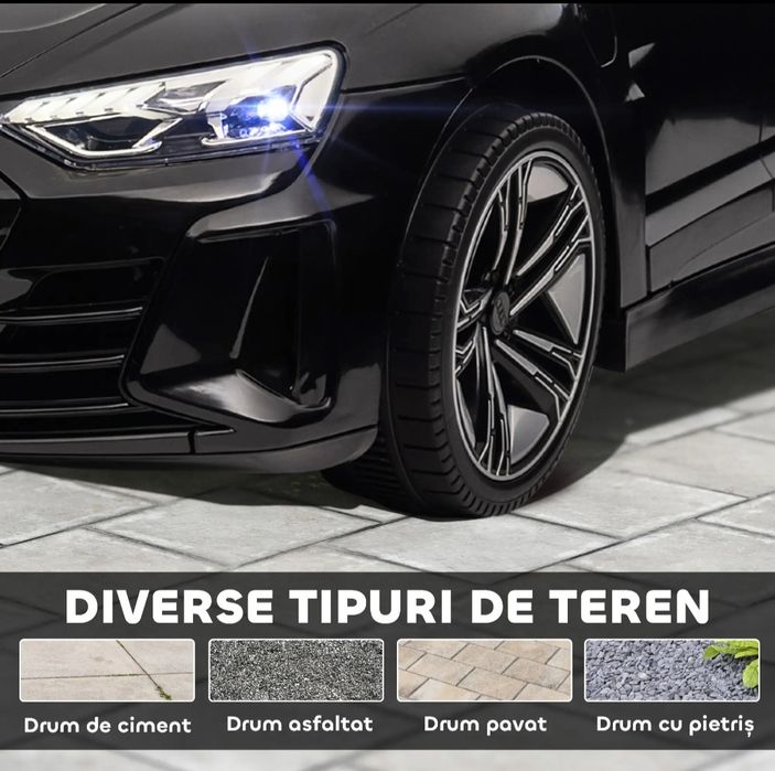 Vând mașină electrică copii Audi cu telecomanda și muzică