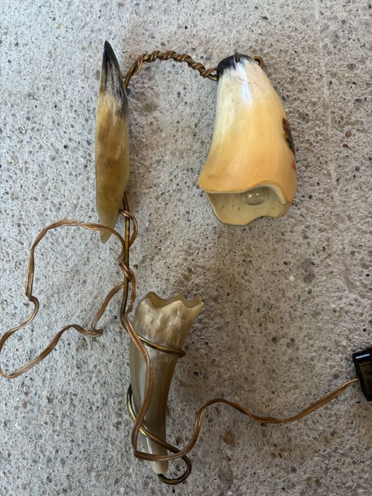 Lampa veioza din corn