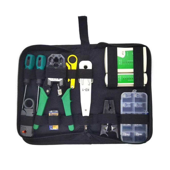 Профессиональный набор для монтажа сетей и телефонии (11 в 1)