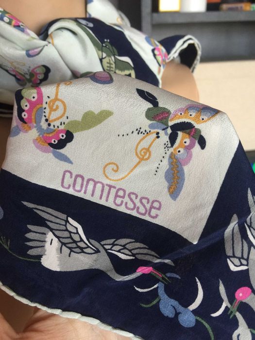 Копринен шал Comtesse Paris