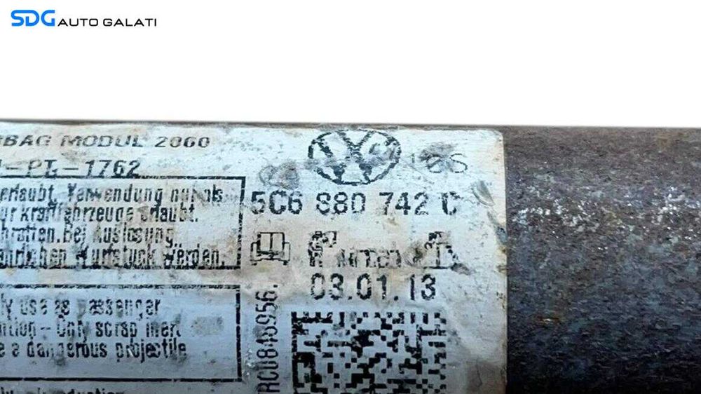 Airbag Cortina Dreapta Volkswagen Jetta 4 2011 - 2015 Cod 5C6880742C [L5426]