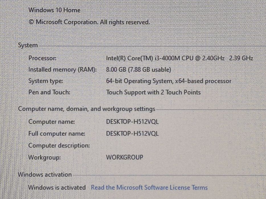 vand laptop Lenovo ThinkPad T540p..15.6"FH..i3 4000M..8 Gb..Ssd 128 Gb