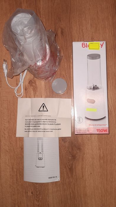 Blender , 150 W, 0.35 Litri, Alb, nou