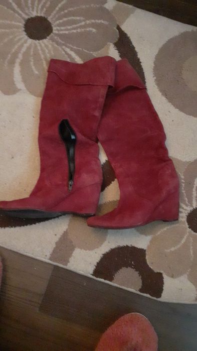 Cizme dama culoare vișiniu