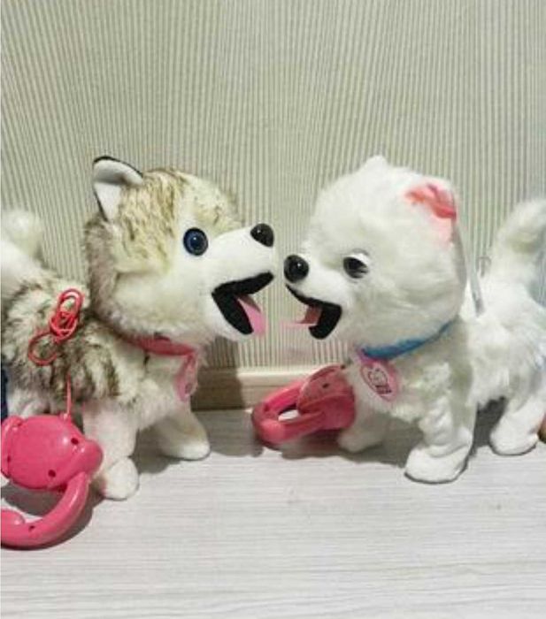 Плюшено куче Ходещо с дистанционно, интерактивна играчка