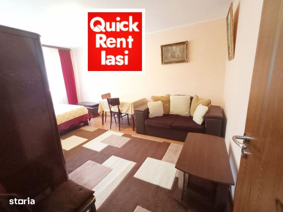 Central Apartament 1Camera Pentru 1-2Fete UMF/UAIC/ASACHI 350eur