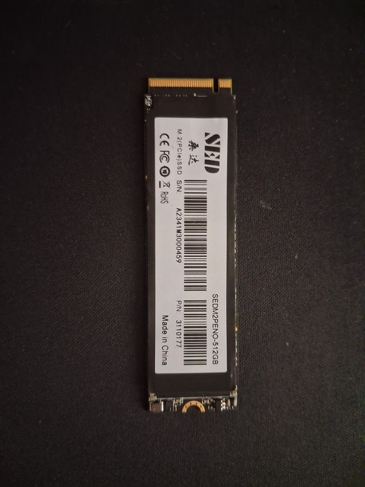 Быстрый SSD M.2 NVMe 512 ГБ для ПК и ноутбука