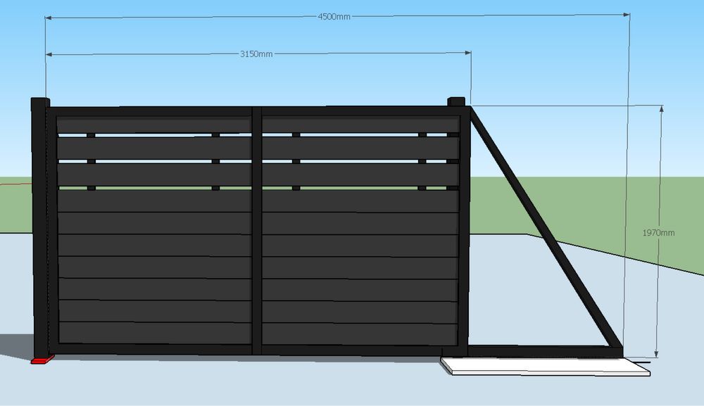 Конзолен Портал с пълнеж от WPC дъски