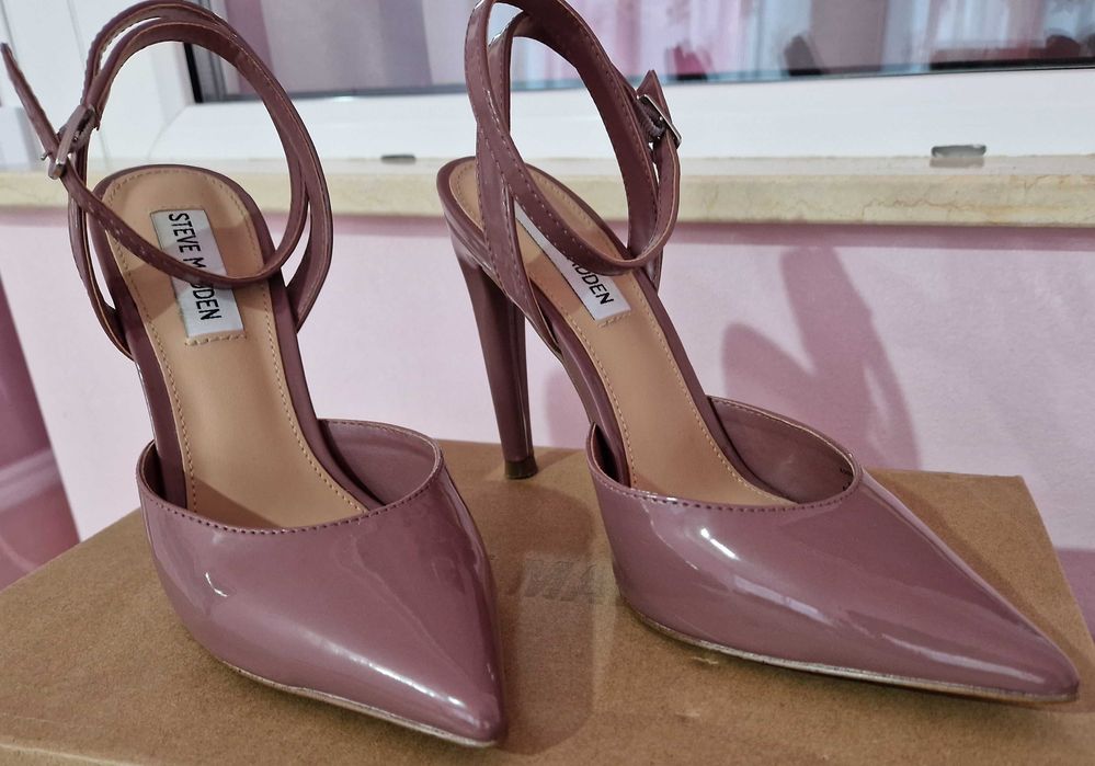 Pantofi de piele ecologica cu toc inalt Steve Madden
