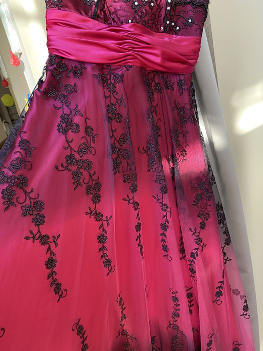 Вечернее платье розовое, фуксия