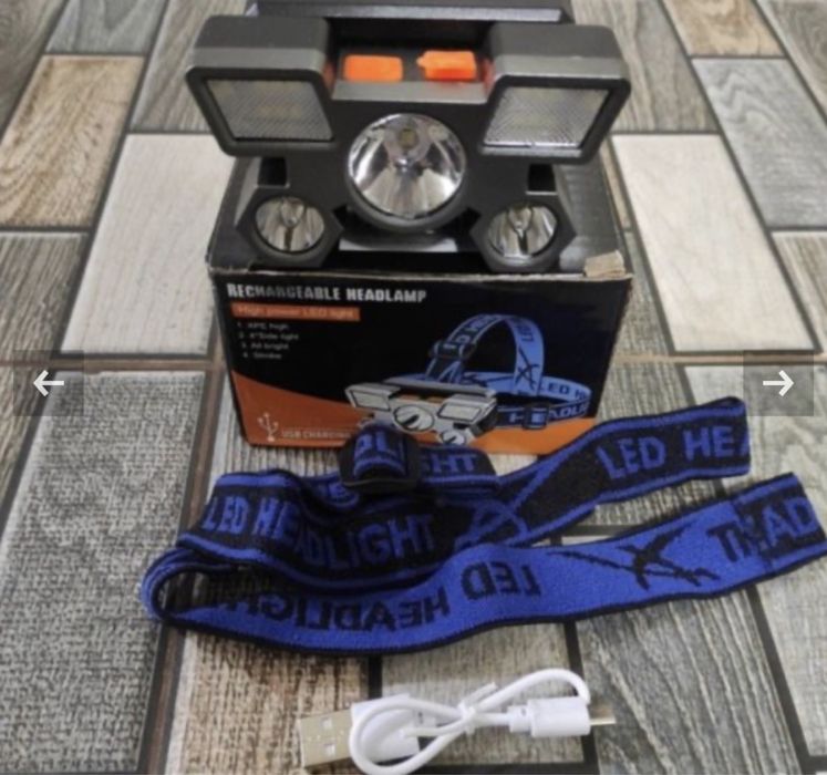 LED фенер челник, спорт, риболов, туризъм, активност навън